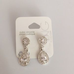 Icing cubic zirconia earrings